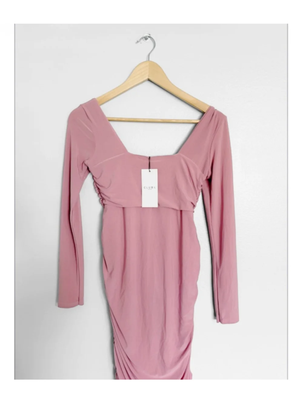 Club London New! Blush Maternity Pregnancy Maxi Dress - Picture 3 of 11